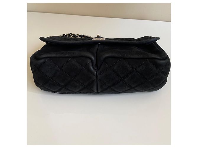 Chanel Timeless Classic borsa con patta in pelle nera Nero - vista 8