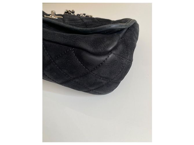 Chanel Timeless Classic borsa con patta in pelle nera Nero - vista 9