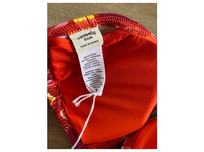 Top de bañador Hermès Amelia Rose Ixora Multicolor - vista 10