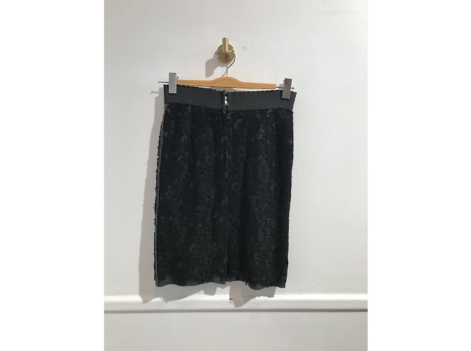 DOLCE & GABBANA Faldas T.Internacional S Algodón Negro - vista 3
