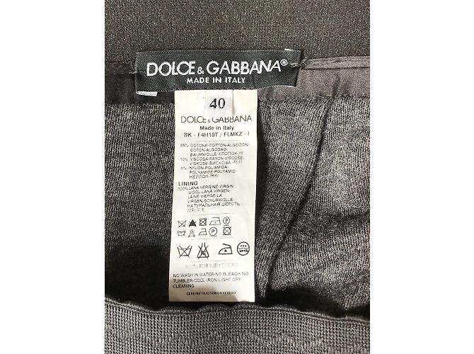 DOLCE & GABBANA Faldas T.Internacional S Algodón Negro - vista 4