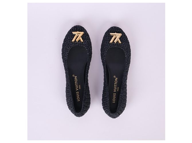 LOUIS VUITTON  Ballet flats EU 37 paño Negro - vista 2