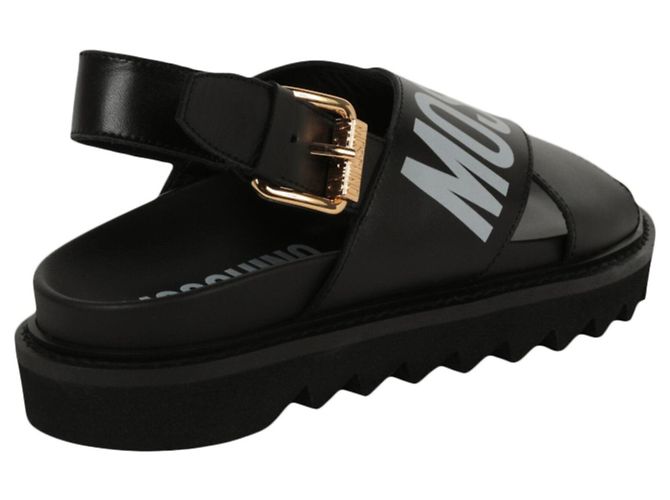 Moschino Criss-Cross-Logo-Sandalen - Ansicht 3