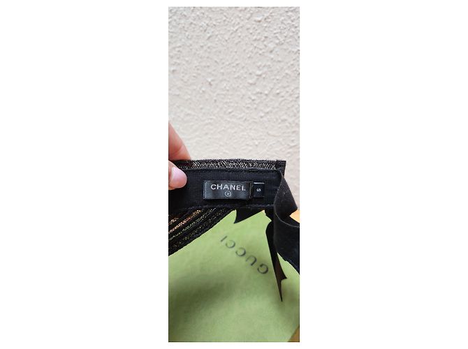 Cambon Visiera da crociera collezione Chanel 2022 Nero Bianco - vista 6