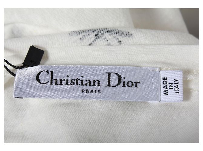 Camiseta Christian Dior conditionment de algodón blanco - vista 4