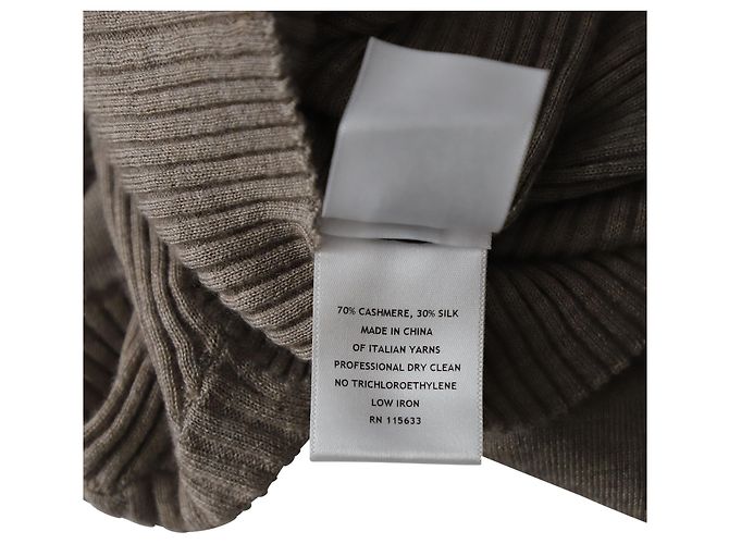 Gabriela Hearst Rippstrickoberteil aus grauem Kaschmir - Ansicht 6