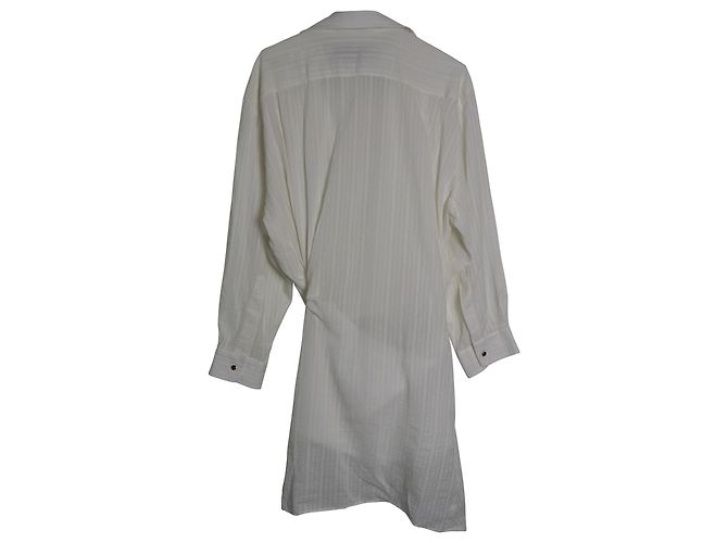 Vestido Jacquemus La Robe Bahia de lino y algodón blanco - vista 2