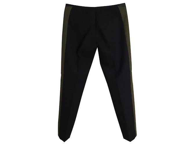 Céline Pantalone Tasca con Zip Celine in Lana Nera Nero - vista 2