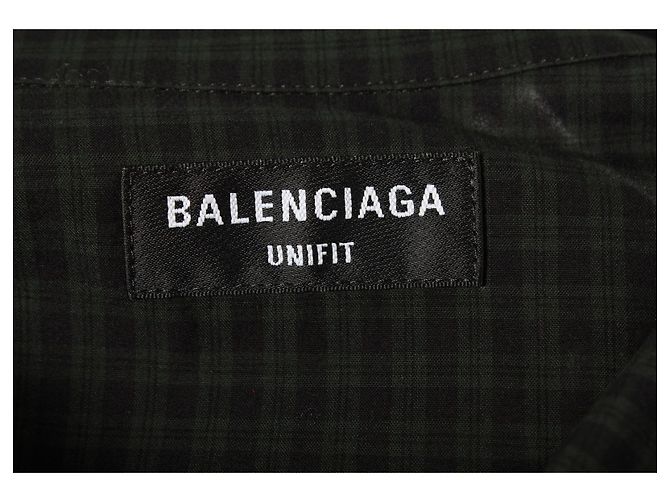 Balenciaga 50/50 Pyjama-Shirt aus dunkelgrauem Cupro - Ansicht 3