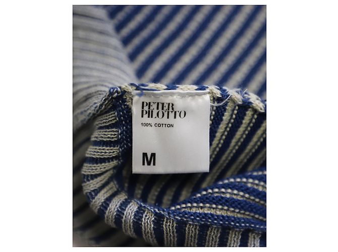 Mini abito Peter Pilotto a collo alto in maglia a righe in cotone multicolor Stampa python - vista 6