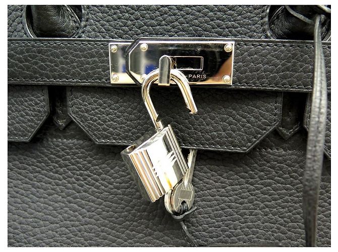 Hermès Riemen oben 40 togo leder Schwarz - Ansicht 10