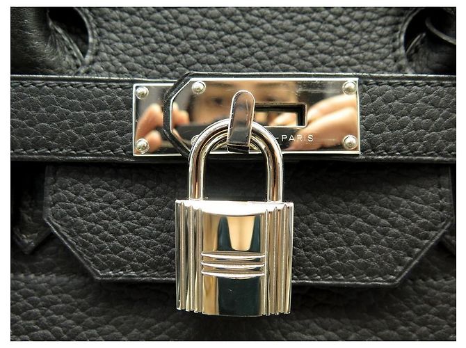Hermès Riemen oben 40 togo leder Schwarz - Ansicht 5