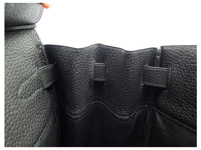 Hermès Riemen oben 40 togo leder Schwarz - Ansicht 7