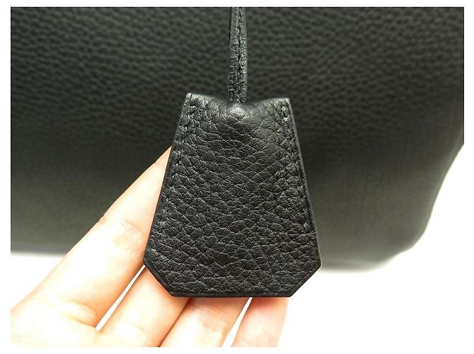 Hermès Riemen oben 40 togo leder Schwarz - Ansicht 9