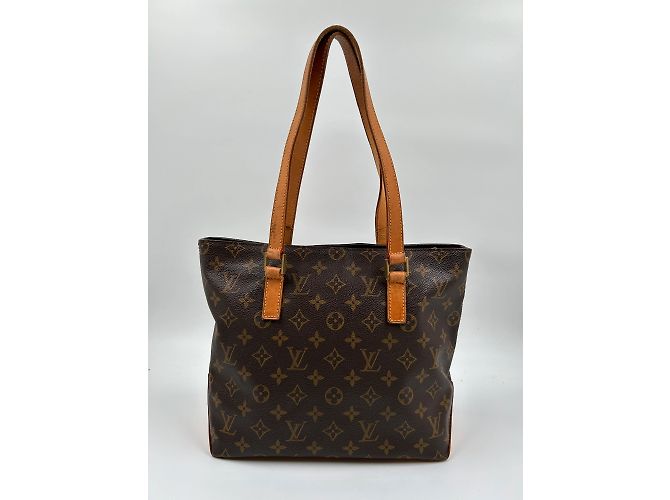 Louis Vuitton Cabas Mezzo in tela rivestita con monogramma Marrone - vista 3