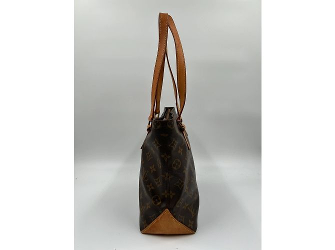 Louis Vuitton Cabas Mezzo in tela rivestita con monogramma Marrone - vista 4