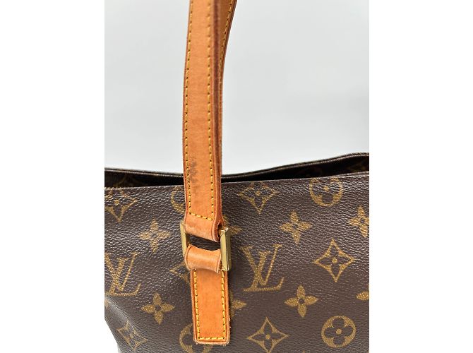Louis Vuitton Cabas Mezzo in tela rivestita con monogramma Marrone - vista 7