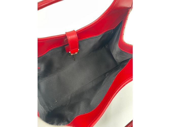 Borsa Gucci Bardot in tela marrone - vista 12