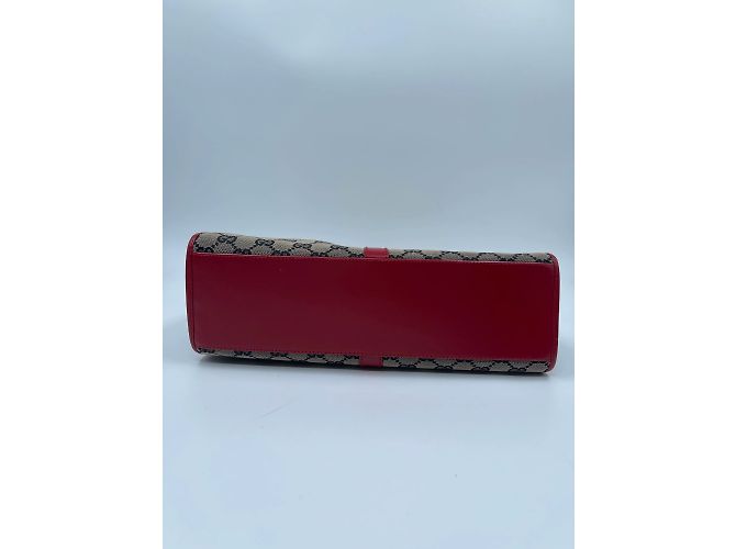 Borsa Gucci Bardot in tela marrone - vista 5