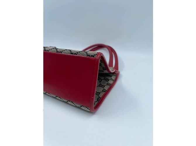 Borsa Gucci Bardot in tela marrone - vista 6