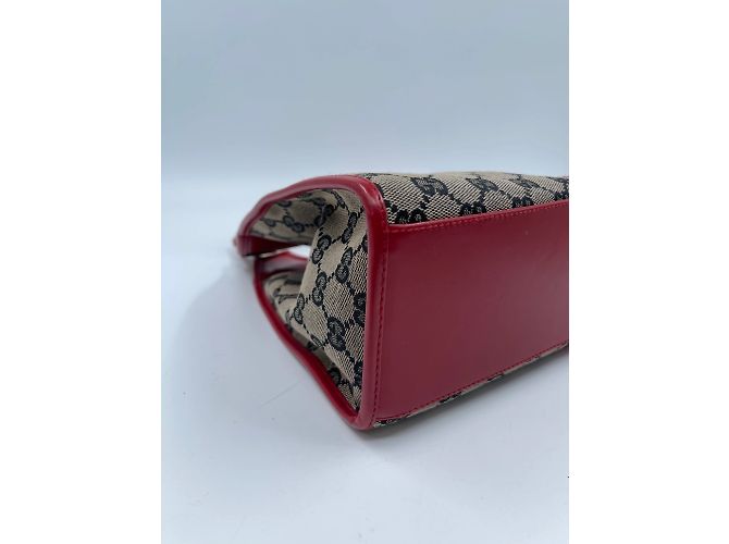 Borsa Gucci Bardot in tela marrone - vista 7