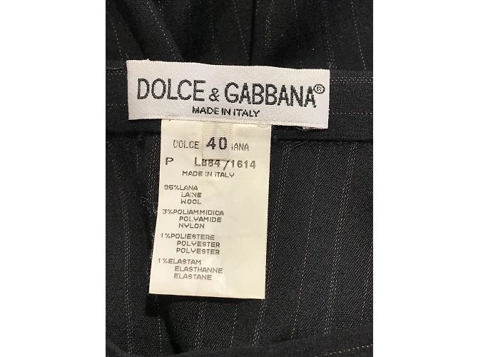 DOLCE & GABBANA Faldas T.Internacional S Lana Negro - vista 3