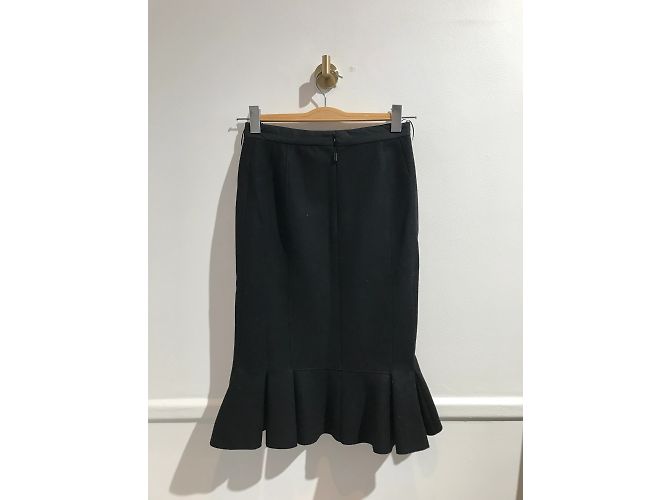 Faldas LOUIS VUITTON T.International M Lana Negro - vista 2