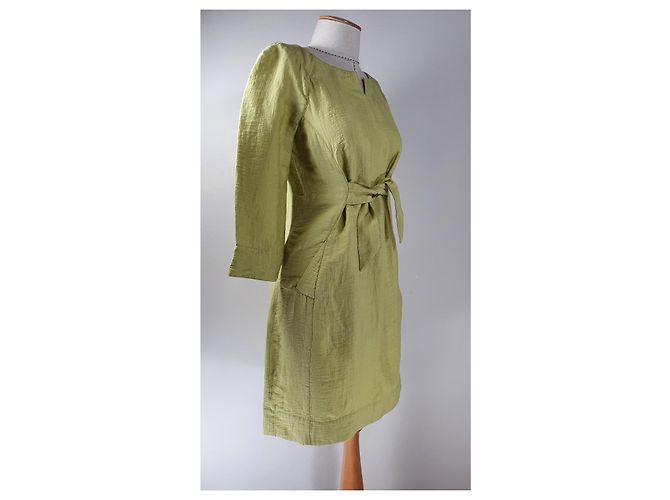Abito Bitte Kai Rand in misto lino verde lime S - vista 3