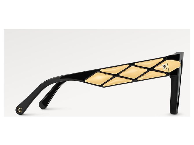 LOUIS VUITTON Occhiali da sole squadrati LV Malletage ESAURITI Nero - vista 6