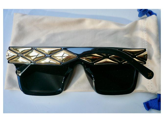 LOUIS VUITTON Occhiali da sole squadrati LV Malletage ESAURITI Nero - vista 9