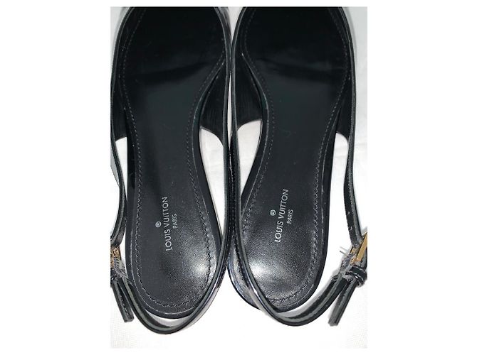 Ballerine Louis Vuitton in pelle nera taglia 40 Nero - vista 3