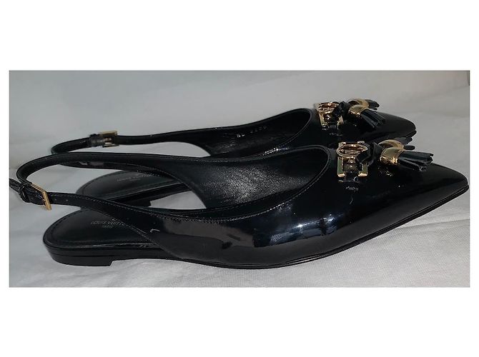 Ballerine Louis Vuitton in pelle nera taglia 40 Nero - vista 5
