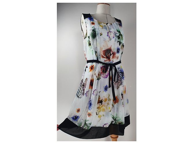 Vera Wang Kleid aus Polyester S Mehrfarben - Ansicht 2