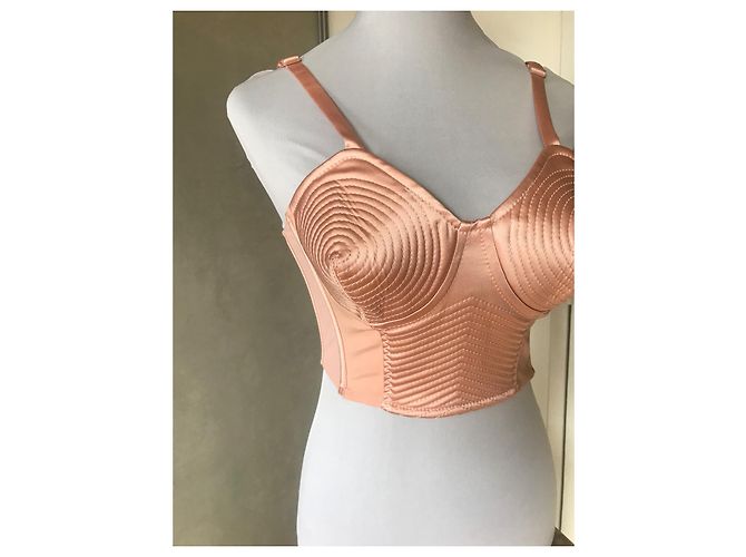 Jean Paul Gaultier Corsé Bustier Cónico Rosa Acetato - vista 2