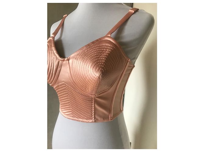 Jean Paul Gaultier Corsé Bustier Cónico Rosa Acetato - vista 3