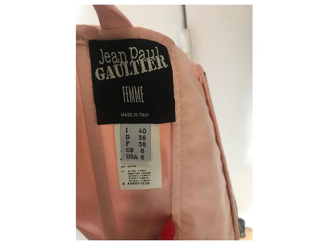 Jean Paul Gaultier Corsé Bustier Cónico Rosa Acetato - vista 5