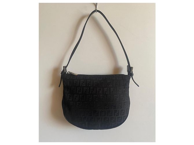 BORSA BAGUETTE FENDI Nero - vista 6