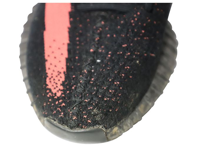 Yeezy ADIDAS YEZY BOOST 350 V2 in Microfibra Primeknit Rossa Nero - vista 7