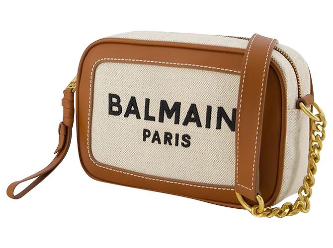 B-Army Kameratasche – Balmain – Canvas – Beige - Ansicht 2