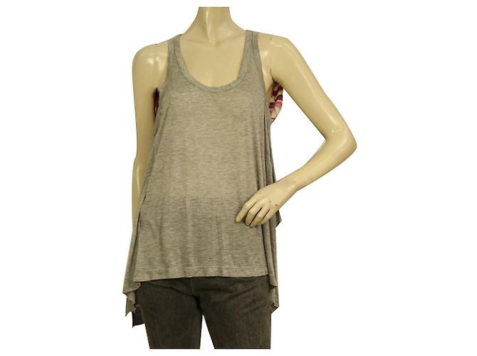 Dolce & Gabbana gray Front Multicolor Silk back Sleeveless Tank Top size 40 Multiple colors - view 3