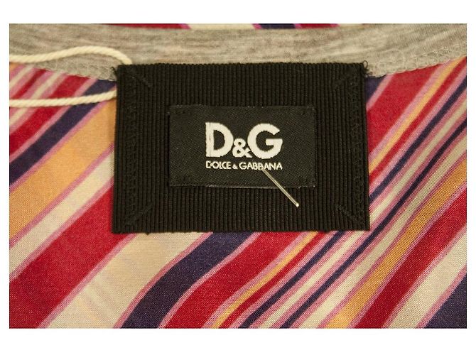 Dolce & Gabbana gray Front Multicolor Silk back Sleeveless Tank Top size 40 Multiple colors - view 4