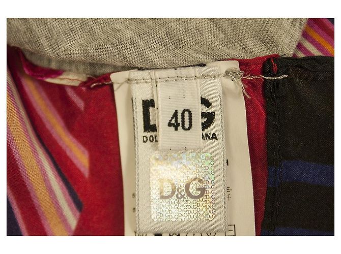Dolce & Gabbana gray Front Multicolor Silk back Sleeveless Tank Top size 40 Multiple colors - view 6