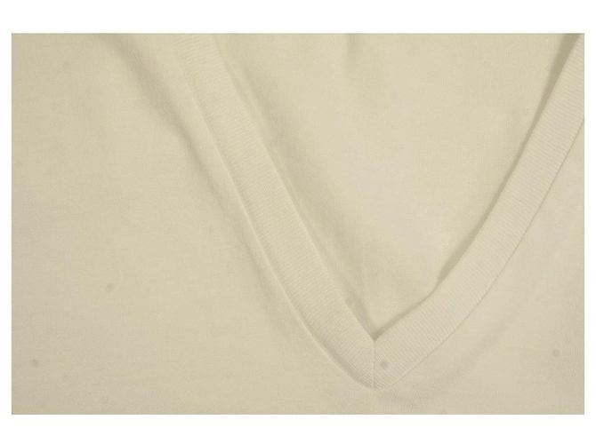 Dsquared2 D2 Top Blanco Sin Mangas Cuello V Pantera Largo Algodón - Talla XS - vista 6
