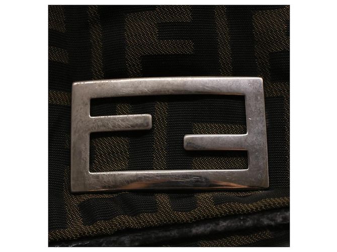 FENDI Zucca Canvas Hand Bag Brown Auth rd5177 - view 10