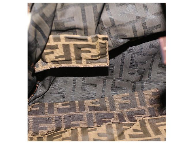 FENDI Zucca Canvas Hand Bag Brown Auth rd5177 - view 11