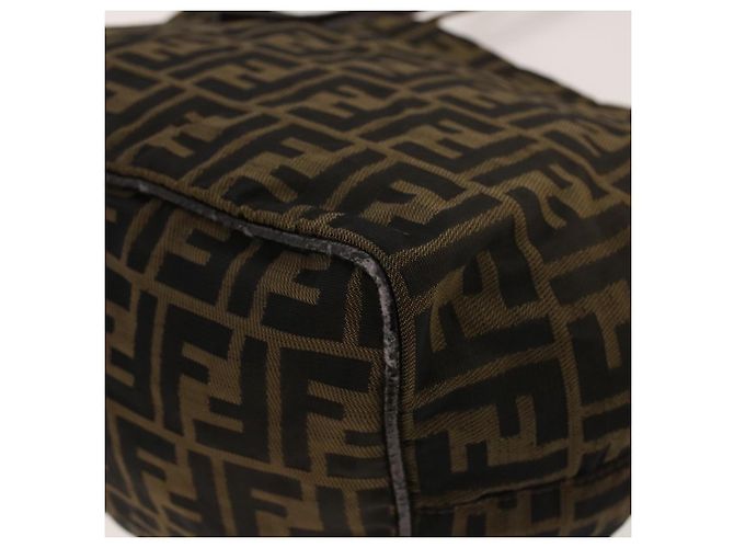 FENDI Zucca Canvas Hand Bag Brown Auth rd5177 - view 15