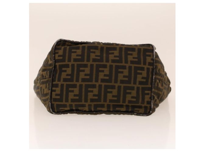 FENDI Zucca Canvas Hand Bag Brown Auth rd5177 - view 5
