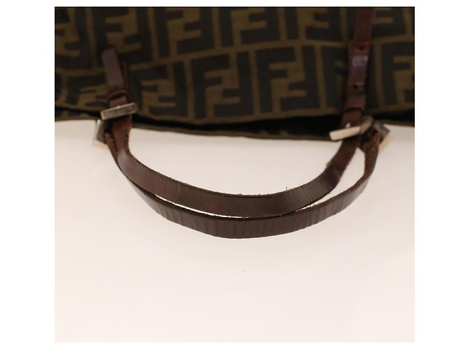 FENDI Zucca Canvas Hand Bag Brown Auth rd5177 - view 7