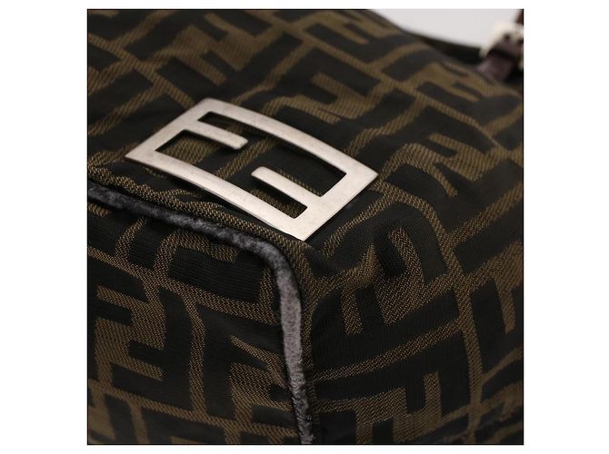 FENDI Zucca Canvas Hand Bag Brown Auth rd5177 - view 9