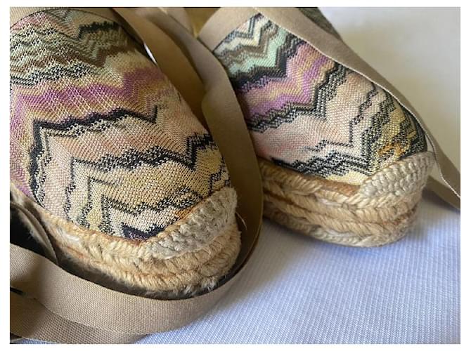Espadrillas stringate di Missoni Multicolore - vista 12